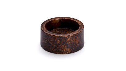 Svícen COLUMBA BASIC, výška 2,5 cm - SMOKED METAL, měděná a černá, lak polomatný