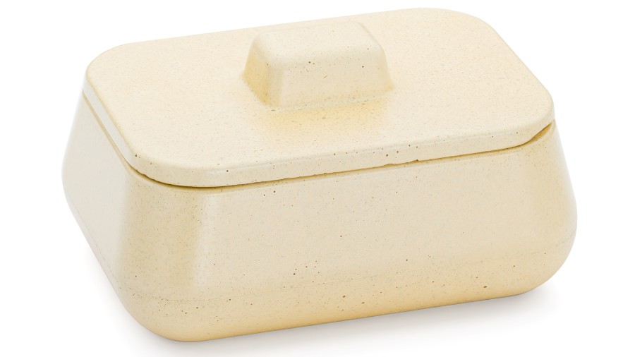 Box s víkem PERSEUS BASIC 001 - světlá žlutá, bez dekoru, lak mat