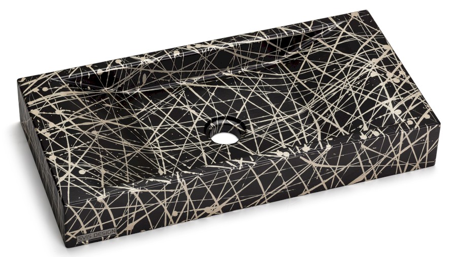 17254-umyvadlo_sirius_basic_punk_blackandchampagne_01 Umyvadlo 60 cm SIRIUS BASIC - PUNK, černá a champagne, lak polomatný