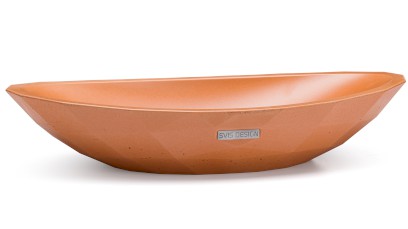 Umyvadlo 60 cm DIAMOND BASIC - okrová, bez dekoru, lak mat