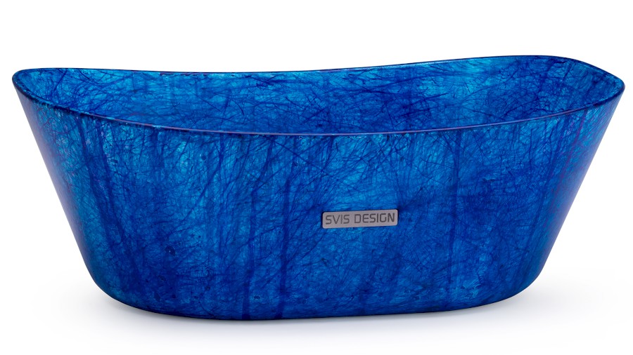 Umyvadlo 50 cm LIBRA BASIC - HURRICANE modrá, lak mat