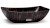 Umyvadlo 50 cm VIRGO BASIC - BLACKSMITH, černá a červená, lak mat