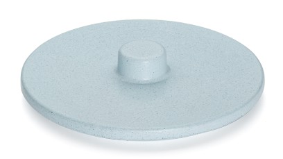 Víko COLUMBA BASIC 001 - velmi světlá kobaltově modrá, bez dekoru, lak mat