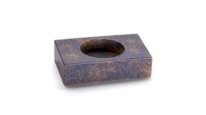 Svícen SIRIUS BASIC, výška 2,3 cm - GRANITE, modrošedá a okrová, lak polomatný