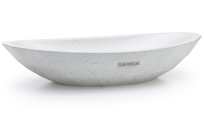 Umyvadlo 60 cm ORION DIAMOND - přírodní, bez dekoru, lak mat