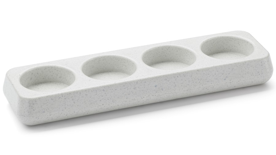 Svícen PERSEUS BASIC na 4 svíčky - natural, bez dekoru, lak mat