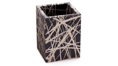 Kelímek SIRIUS BASIC - PUNK, černá a champagne, lak polomatný