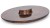 Víko ORION BASIC 001 - SMOKED METAL, měděná a černá, lak polomatný