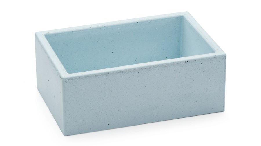 Box SIRIUS BASIC 001 - velmi světlá kobaltově modrá, bez dekoru, lak mat