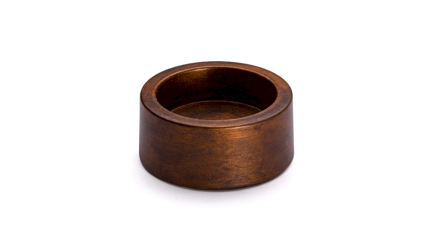 Svícen COLUMBA BASIC, výška 2,5 cm - AGED METAL, měděná a černá, lak mat