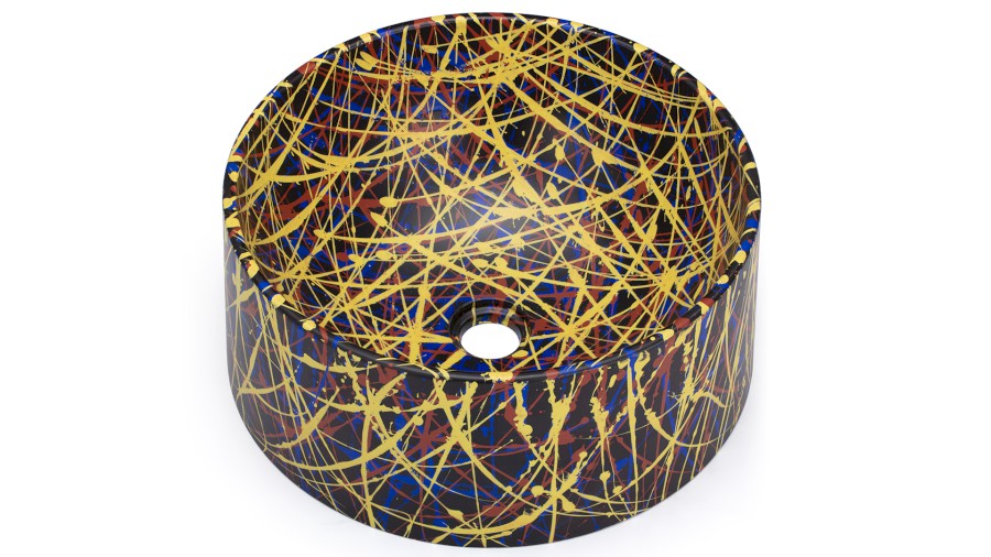 Umyvadlo 40 cm COLUMBA BASIC - PUNK černá, lak mat