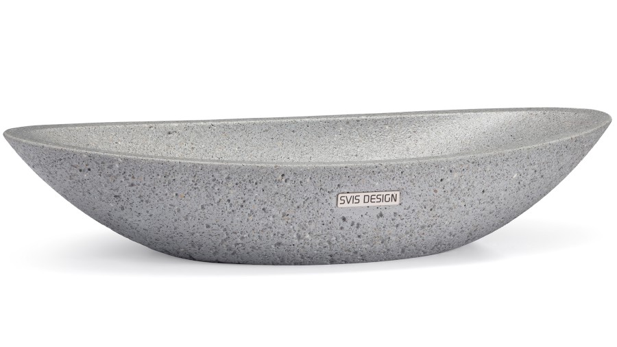 Umyvadlo 60 cm ORION HARDCORE - světlá šedá, bez dekoru, lak mat