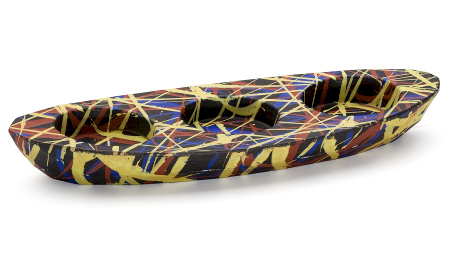 Svícen DIAMOND BASIC na 3 svíčky - PUNK, černá, lak mat