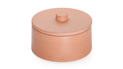 Box s víkem COLUMBA BASIC 001 - okrová, bez dekoru, lak mat