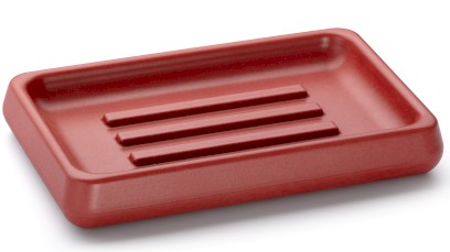 Mýdlenka 14,5 cm PERSEUS BASIC - cihlově červená, bez dekoru, lak mat